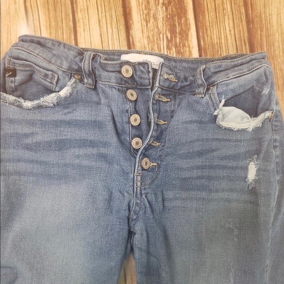 KANCAN HIGH RISE BUTTON FLY SKINNY JEANS
CROPPED - Picture 5 of 13